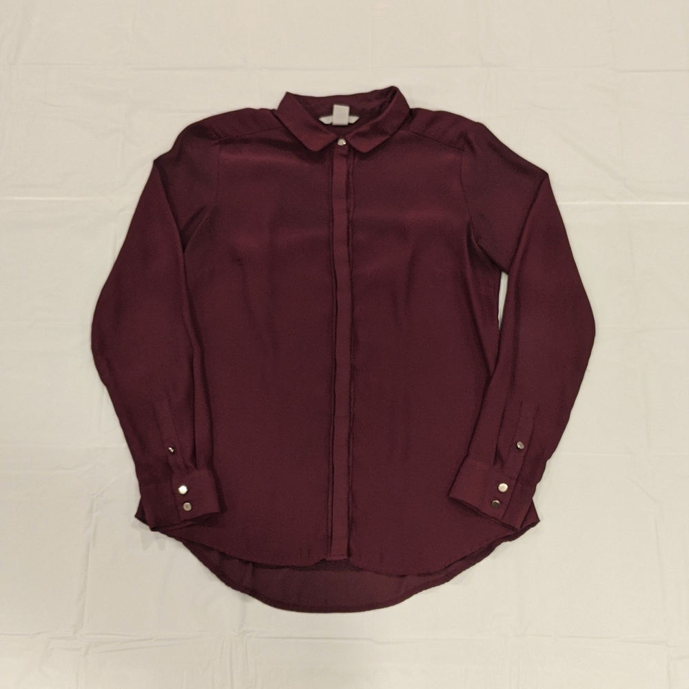 H&M Deep Burgundy Shirt